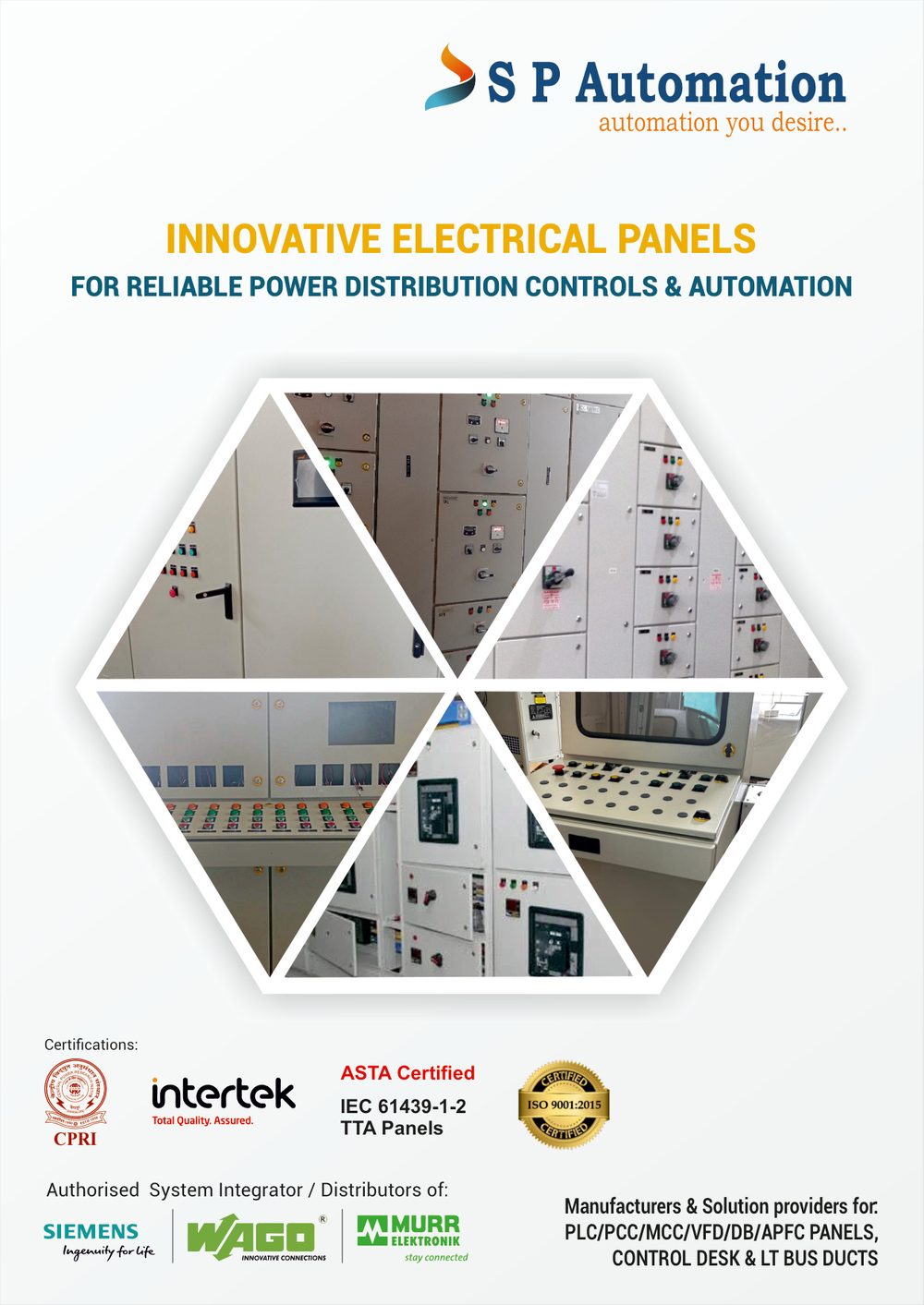 S P Automation Brochure — page 1